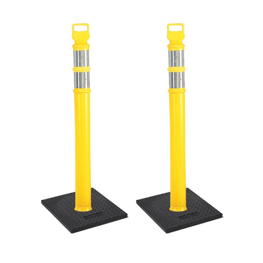 Cortina Safety Products 17" X 7" X 50" Yellow Polyethylene EZ Grab Delineator