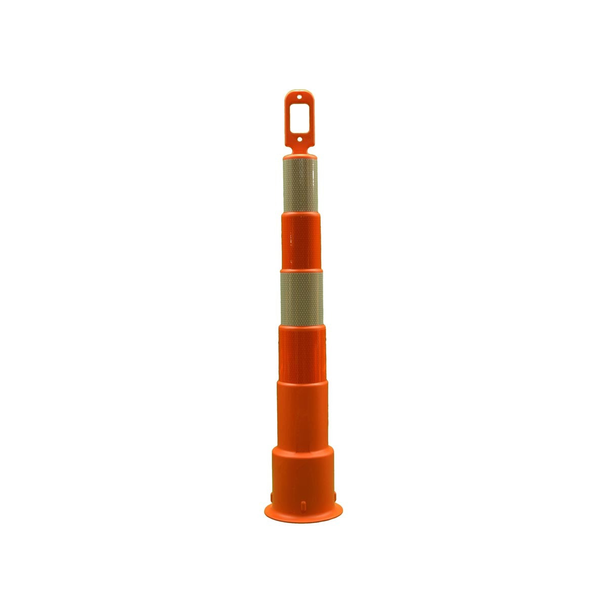 Cortina Safety Products 8" X 8" X 50" Orange Polyethylene Grip N'Go Channelizer