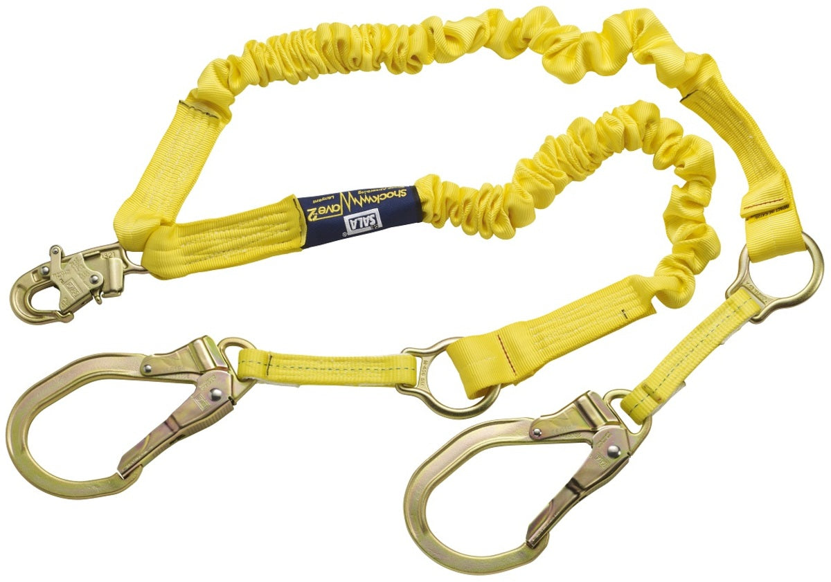 3M™ DBI-SALA® 6' Polyester Tubular Web Shock Absorbing Lanyard With Snap Hook Harness Connector