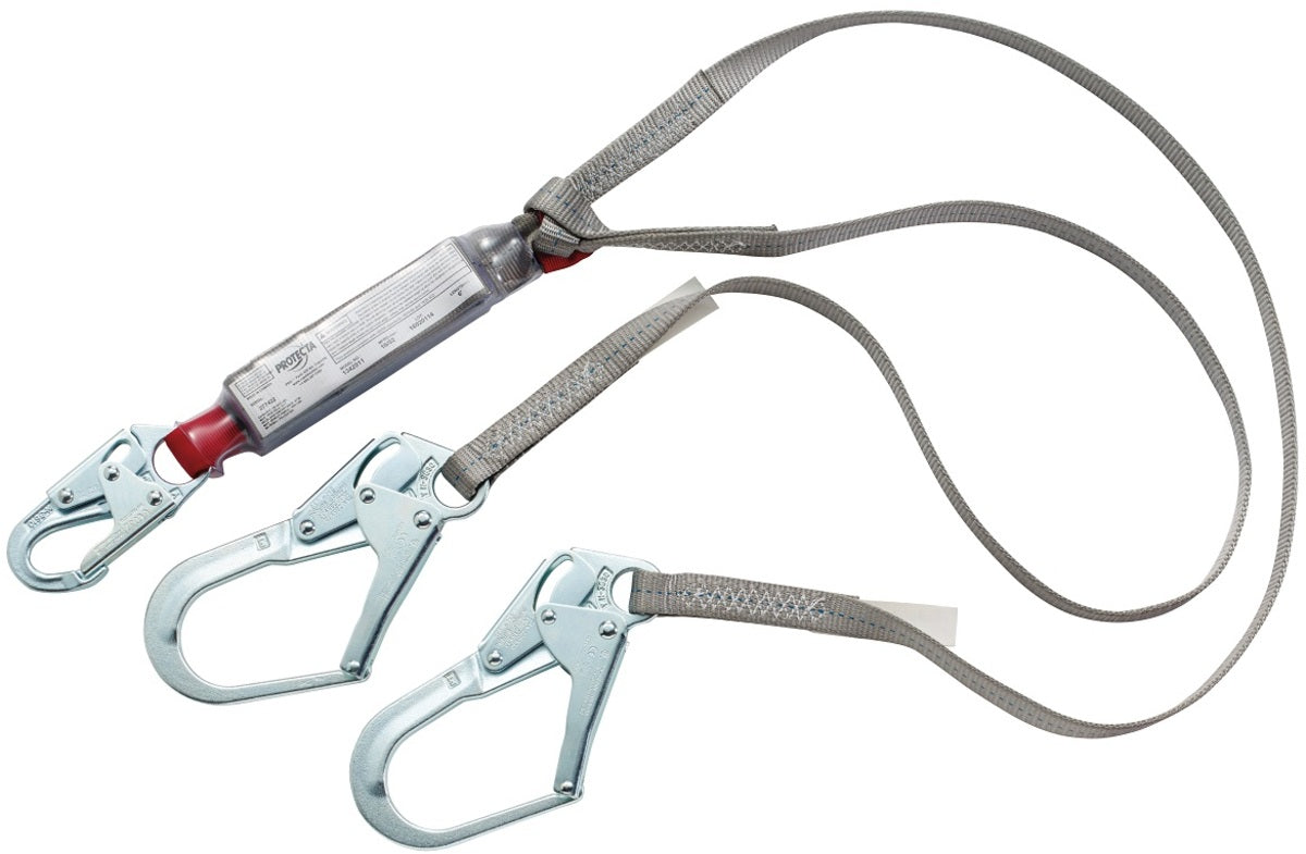 3M™ Protecta® 6' Polyester Web Shock Absorbing Lanyard With Snap Hook Harness Connector