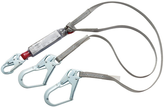 3M™ Protecta® 6' Polyester Web Shock Absorbing Lanyard With Snap Hook Harness Connector