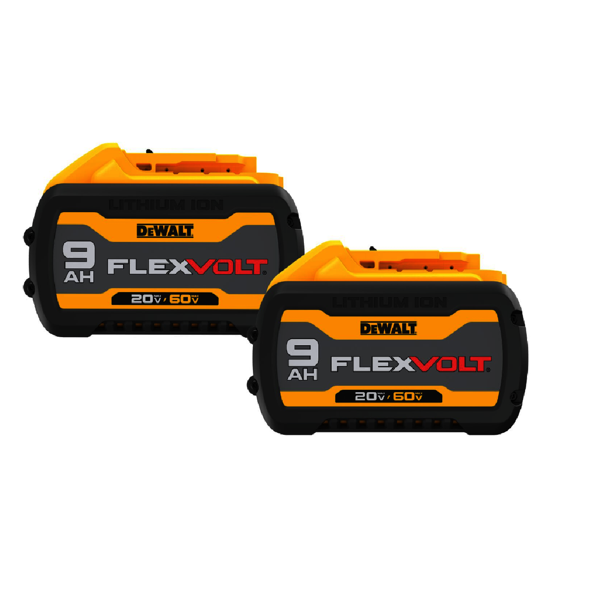 DEWALT® MAX FLEXVOLT® 20 Volt/60 Volt Lithium-Ion Battery (2 Per Pack)