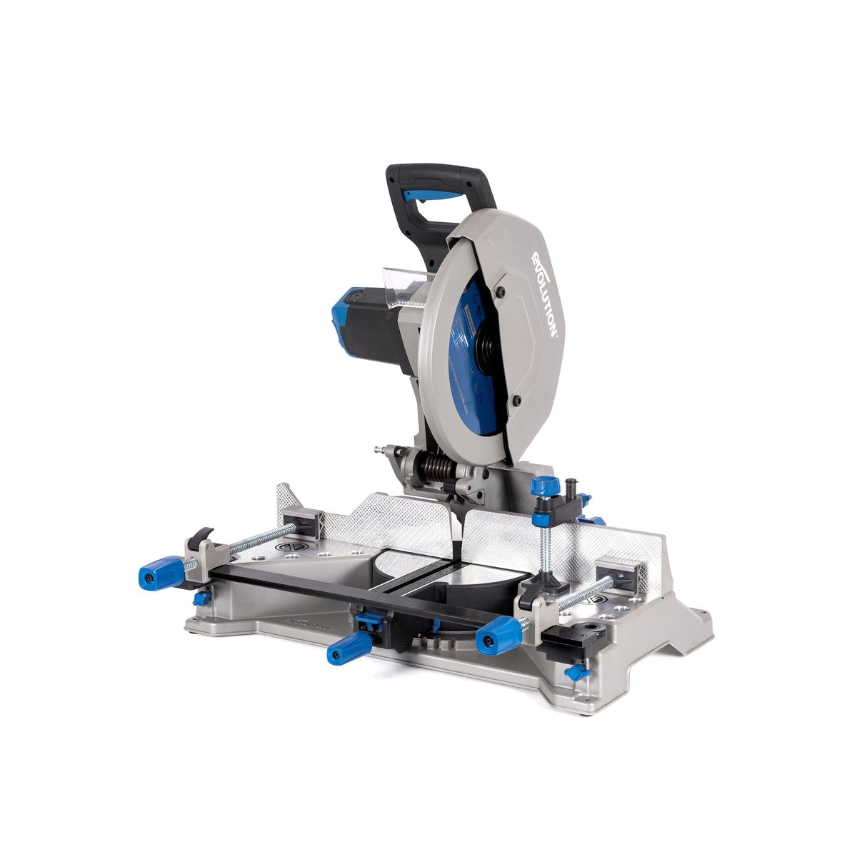 Evolution® Power Tools S355MCS Mitering Chop Saw For Heavy Duty Metal Cutting With 46° Max Bevel