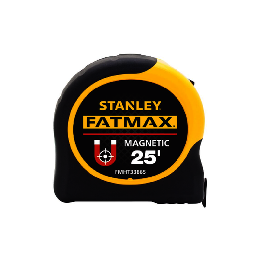 Stanley® FatMax® 1.25" X 25' Black And Yellow Magnetic Tape Measure