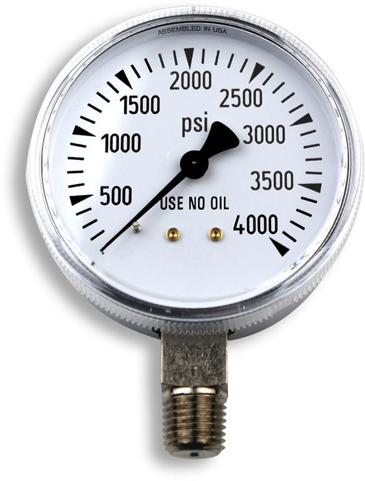 Miller® 2.5" Stainless Steel 4000 psi Pressure Gauge