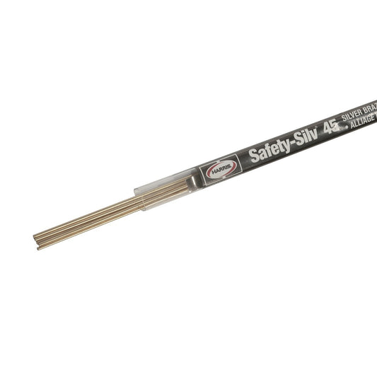 Harris® 3/32" X 18" BAg-5 Safety-Silv® 45 High Silver Brazing Alloy Filler Metal 15 toz Tube