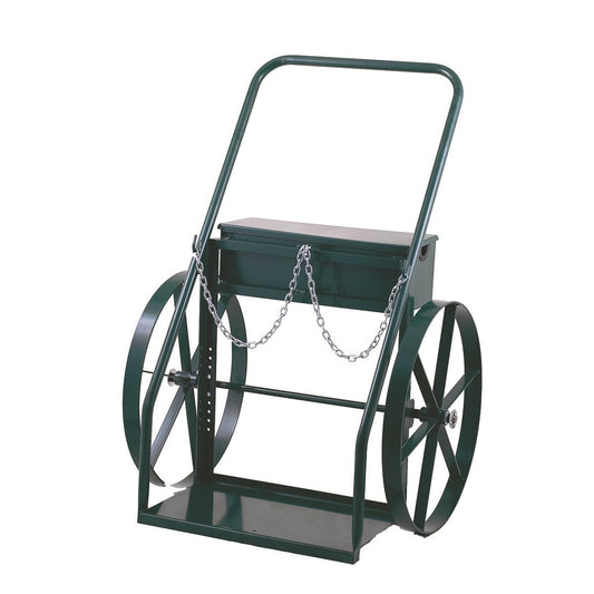 Harper™ Series 940 Heavy-Duty Cylinder Truck With 24" X 2" Steel Wheels, Continuous Handle And 13" X 24" Base Plate (For Large Cylinders)