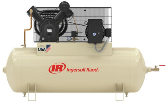 Ingersoll Rand Model 7100E15-VP 15 hp Air Compressor With 120 gal/Horizontal Tank