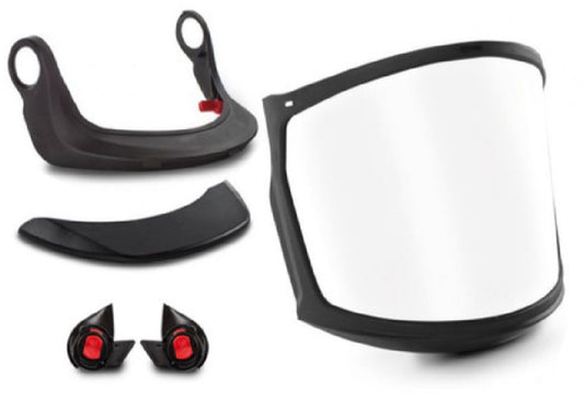 KASK America Zenith Clear Polycarbonate Full Face Shield Kit