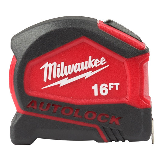 Milwaukee® 1.88" X 16' Black, Red And Yellow Auto-Lock Tape Measure