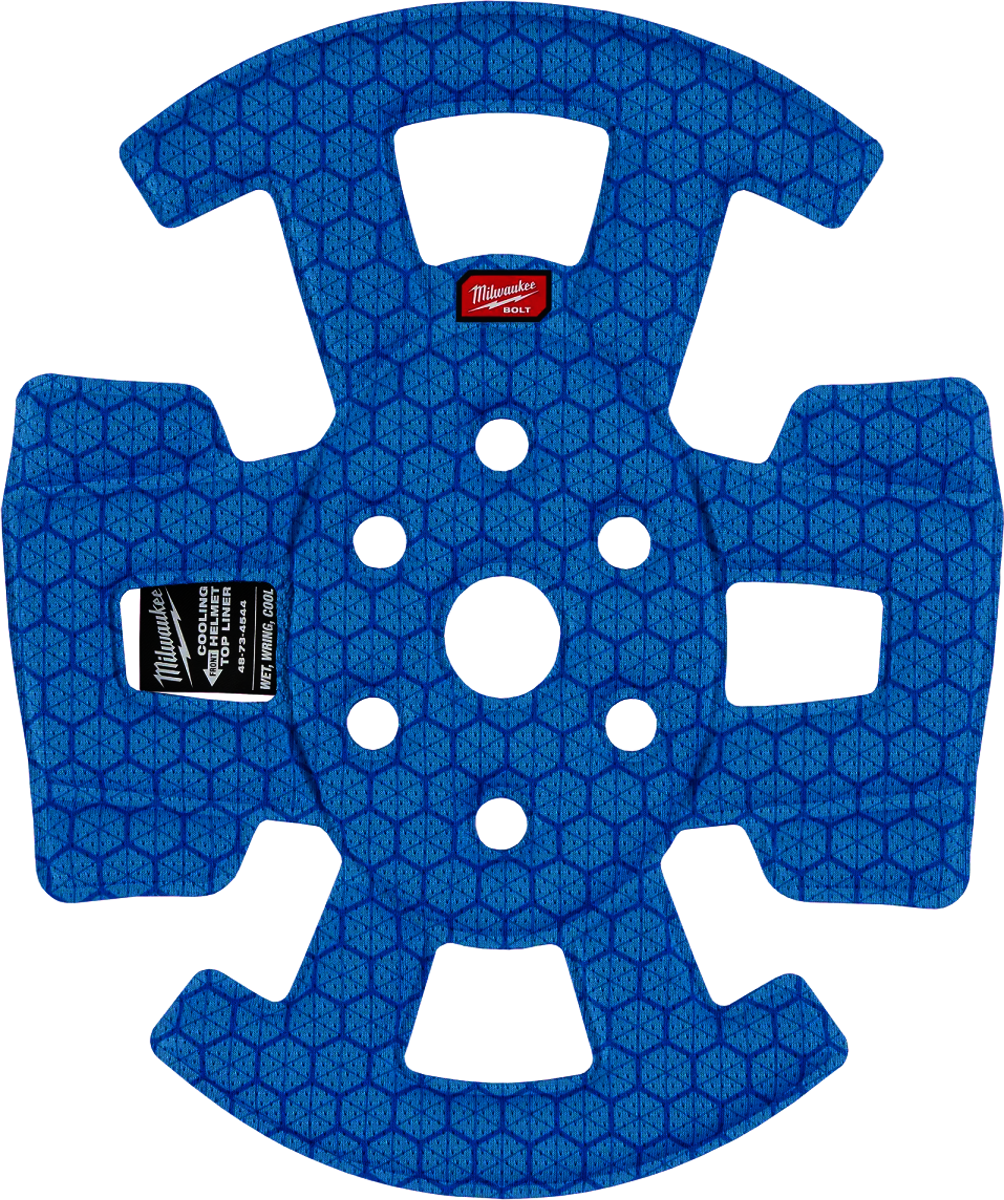 MILWAUKEE® Blue Polyester BOLT™ Helmet Cooling Liner