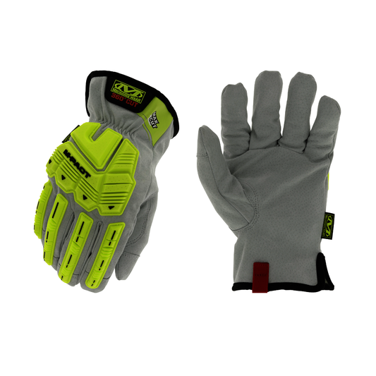 Mechanix Wear® 2X MAX CUT™ 0.38 lb Leather, Para Aramid,  High Performance Polyethylene And Spandex  3X43FP