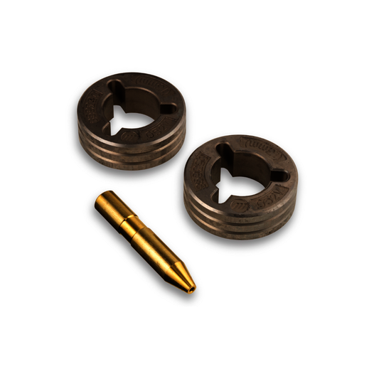 Miller® .052" V-Grooved Drive Roll And Guide Tube Kit For SuitCase® 8/12RC And 8/12VS, Dimension™ NT 450/X MT® WCC System And Millermatic® 200/210/212/250/251/252/DVI™s/Pulser/Vintage 22/32/ 52 Series Feeder