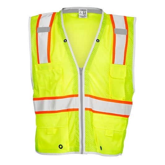 Kishigo X - Large Hi - Viz Yellow Ultra-Cool™ Class 2 Polyester Premium Brilliant Series Heavy Duty Vest
