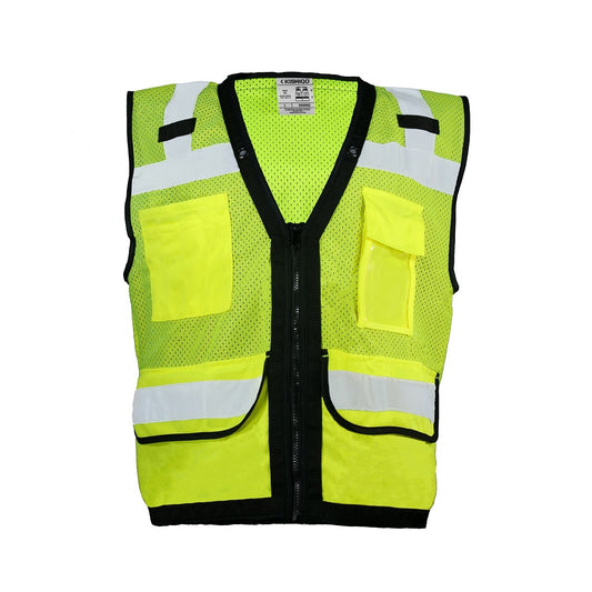 Kishigo Large Hi - Viz Yellow Ultra-Cool™ Class 2 Polyester Economy Surveyors Vest