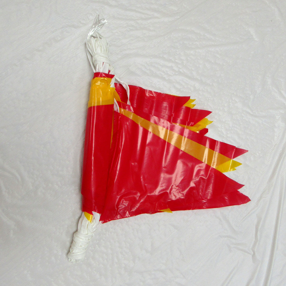 Mutual Industries 105' X 12" X 18" Red/Yellow Polyethylene Marking Flag