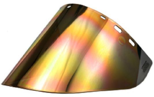 Paulson™ Model 2119882 10" X 20" X .06" Gold Polycarbonate Faceshield