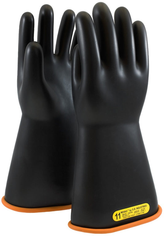 Protective Industrial Products Size 12 Black And Orange NOVAX® Rubber Class 2 Linesmens Gloves
