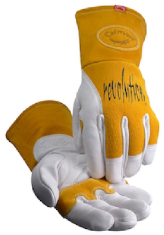 Protective Industrial Products Large 12" Gold Premium Cowhide Unlined Welders Gloves