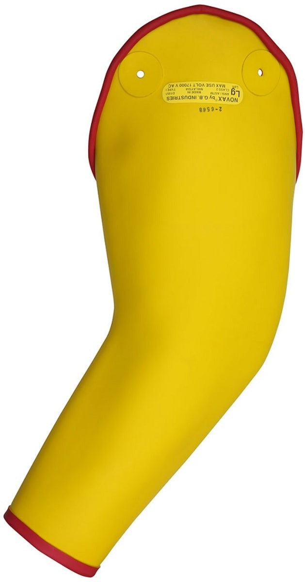 Protective Industrial Products Size X-Large Yellow And Red NOVAX® Rubber Class 2 Linesmens Gloves With Sleeve