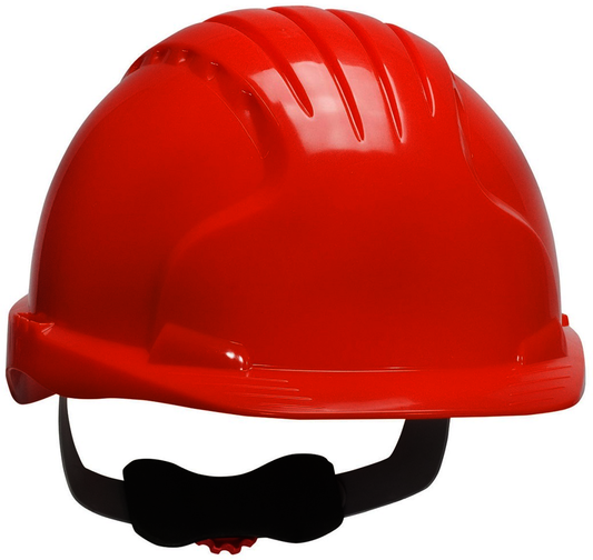Protective Industrial Products Hi-Viz Orange Evolution® Deluxe 6151 HDPE Non-Vented Cap Style Hard Hat With Wheel Ratchet/6 Point Polyester Suspension