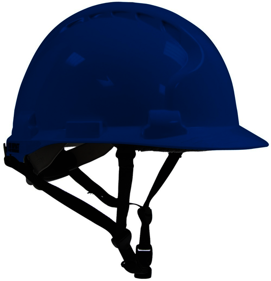 Protective Industrial Products Blue MK8 Evolution® HDPE Non-Vented Cap Style Climbing Helmet With Wheel Ratchet/Polyester Textile Straps Suspension