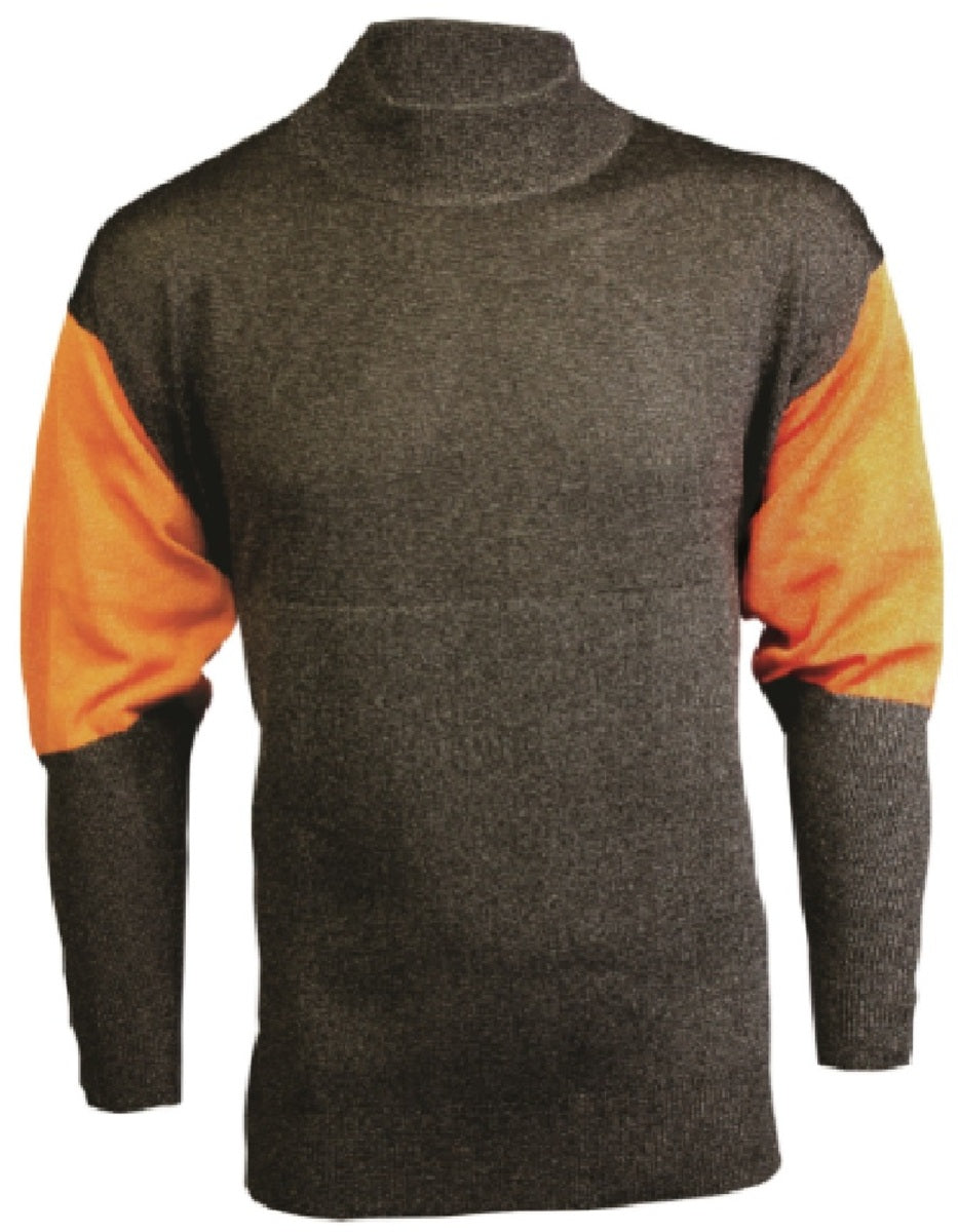 Tuff-N-Lite® 6X Black And Orange High Performance Polyethylene Yarn A5 - A9 ANSI Level Cut Resistant Pullover