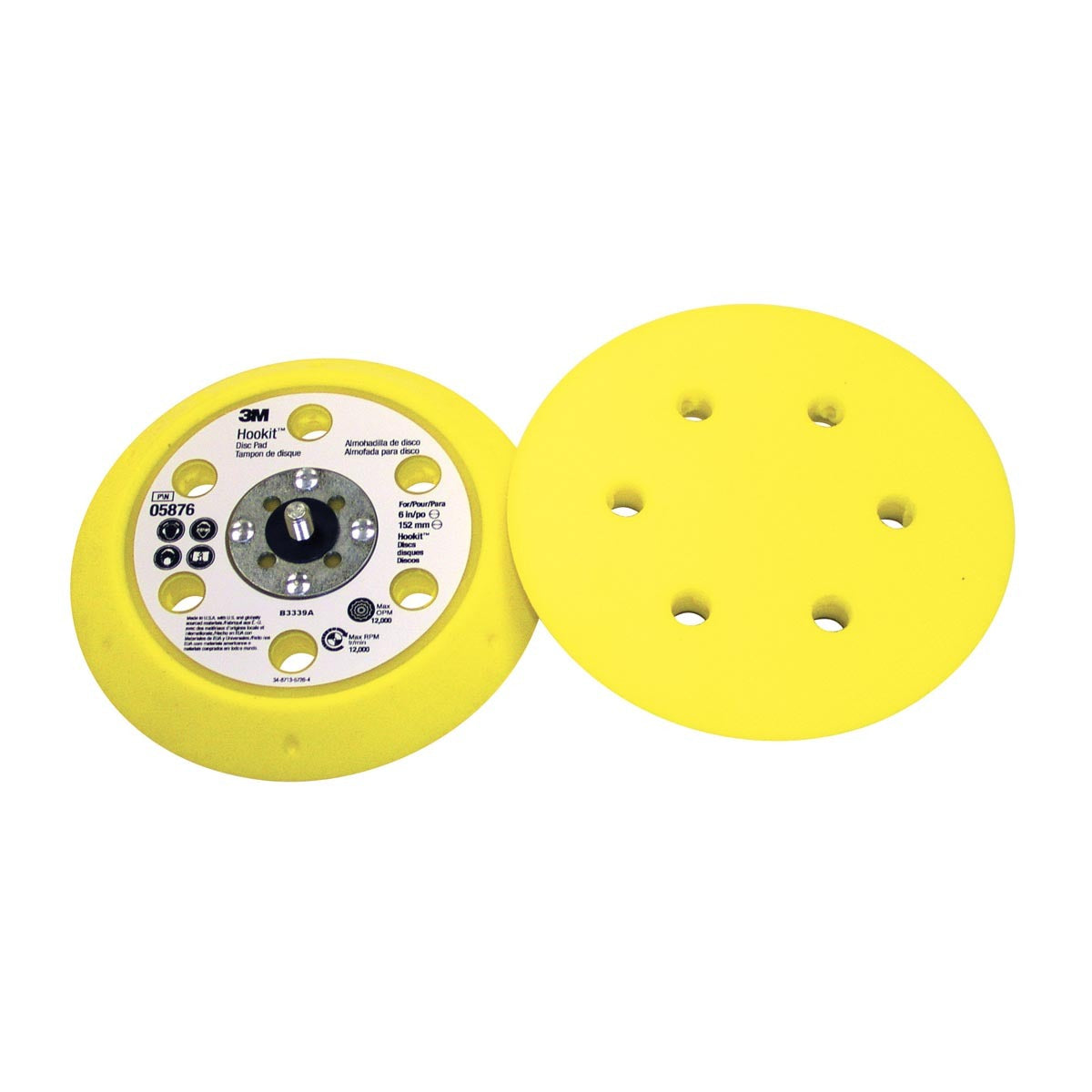 3M™ 6" Hookit™ Polyurethane Back-up Pad