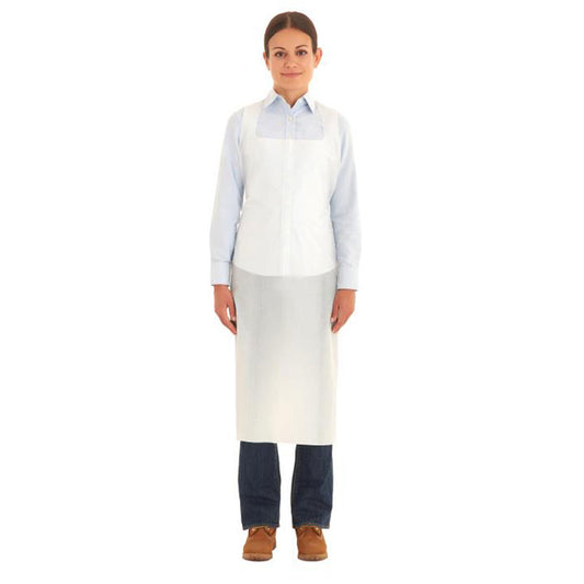 Ansell 27" X 46" White AlphaTec® 56-210 Polyethylene Disposable Aprons