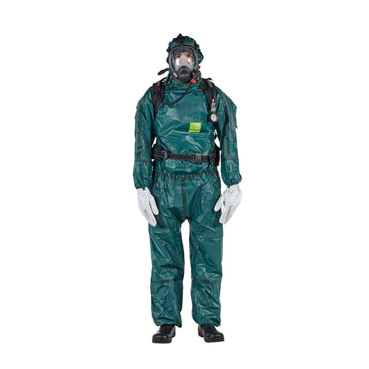 Ansell 2X Green AlphaTec® 4000 Non-Woven Barrier Laminate Fabric Suit
