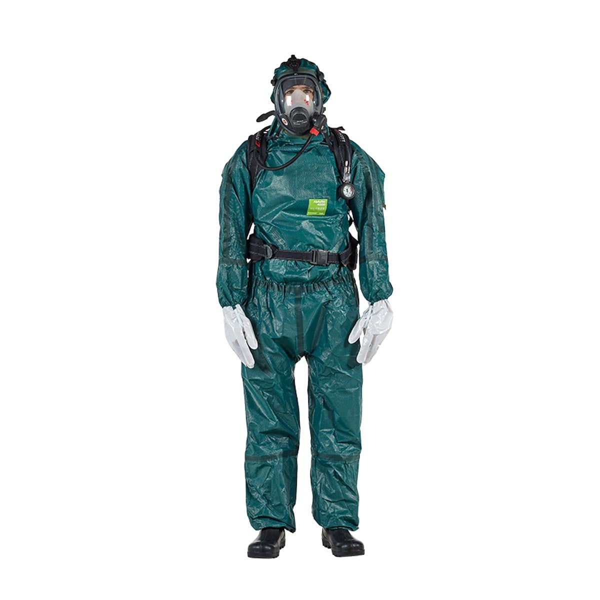 Ansell 4X Green AlphaTec® 4000 Non-Woven Barrier Laminate Fabric Suit