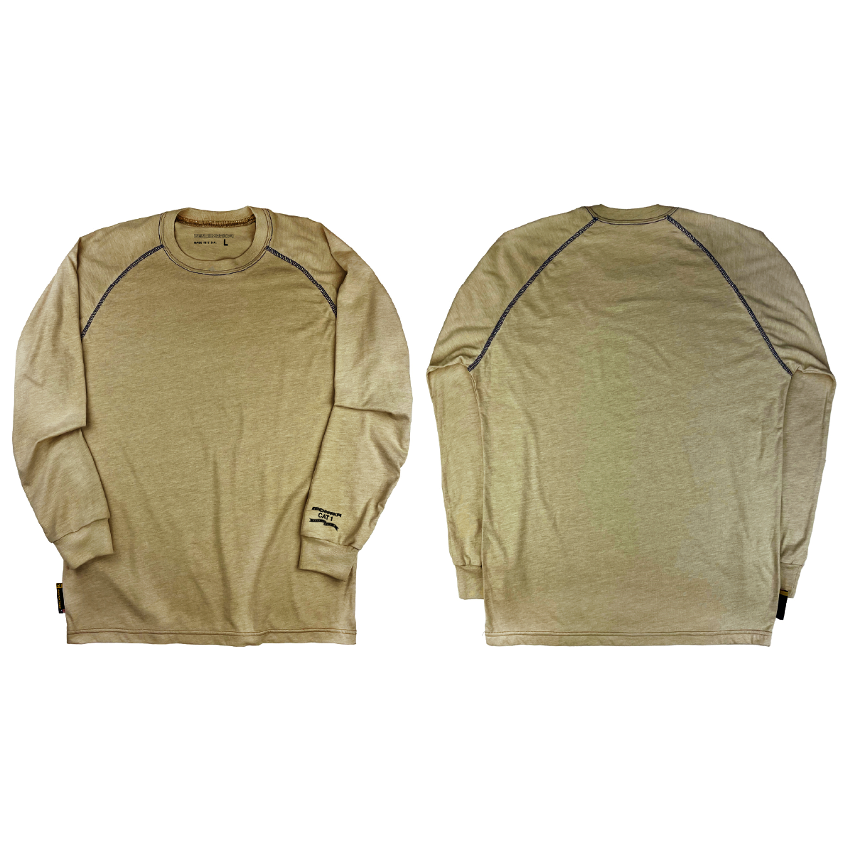 Benchmark FR® 3X Beige 2nd Skin Jersey Cotton Modacrylic Nylon Flame Resistant Base Layer Top