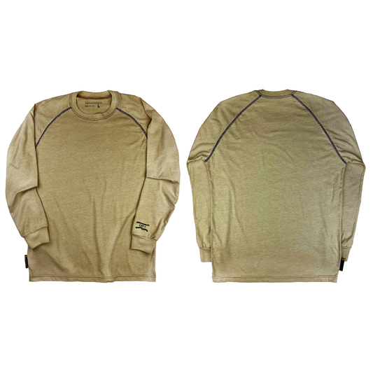 Benchmark FR® 3X Beige 2nd Skin Jersey Cotton Modacrylic Nylon Flame Resistant Base Layer Top