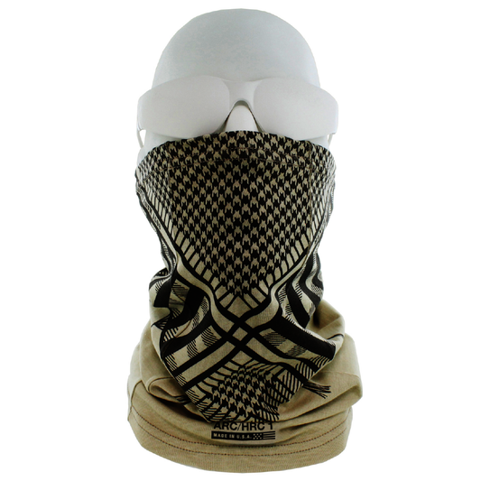 Benchmark FR® One Size Fits Most Beige 2nd Skin Jersey Cotton Modacrylic Nylon Flame Resistant Neck Gaiter With American Shemagh Graphic