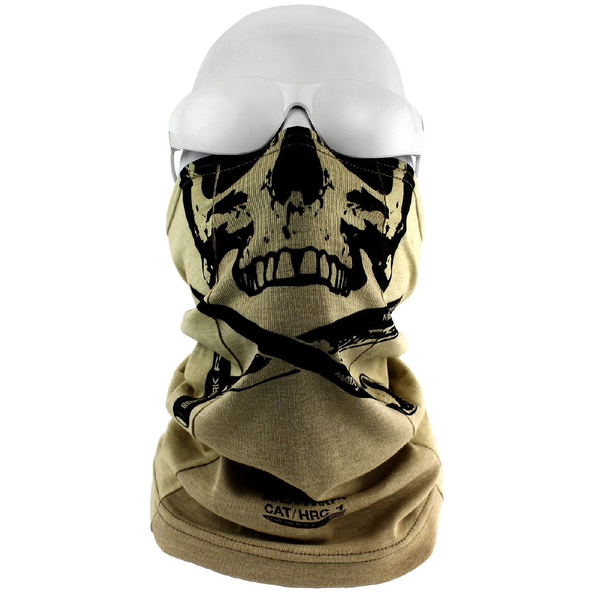Benchmark FR® One Size Fits Most Beige 2nd Skin Jersey Cotton Modacrylic Nylon Flame Resistant Neck Gaiter With Ironworkers Graphic