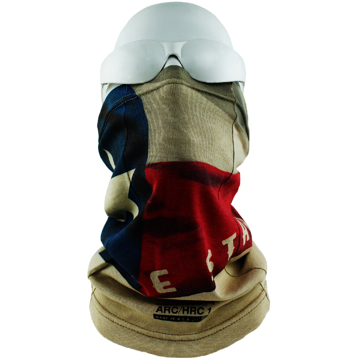 Benchmark FR® One Size Fits Most Beige 2nd Skin Jersey Cotton Modacrylic Nylon Flame Resistant Neck Gaiter With Texas Graphic