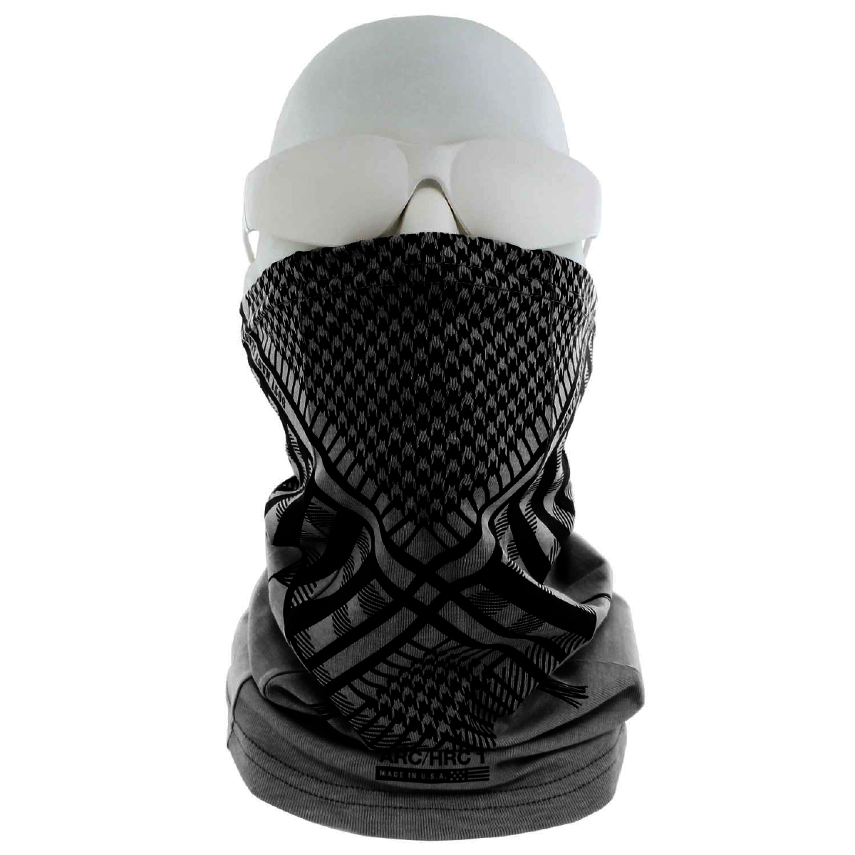 Benchmark FR® One Size Fits Most Light Gray 2nd Skin Jersey Cotton Modacrylic Nylon Flame Resistant Neck Gaiter With American Shemagh Graphic