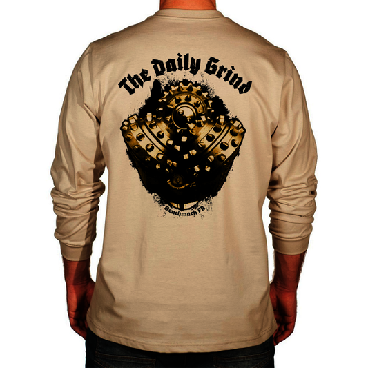 Benchmark FR® 4X Beige Second Gen Jersey Cotton Flame Resistant T-Shirt With Daily Grind Graphic