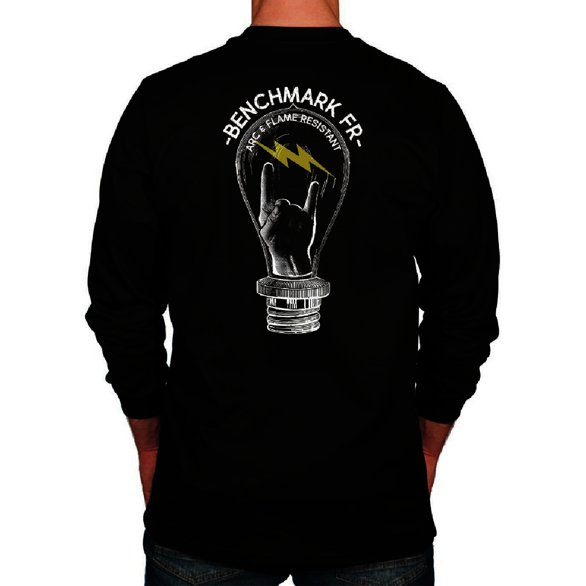 Benchmark FR® 5X Black Benchmark 3.0 Cotton Flame Resistant T-Shirt With Rock Graphic