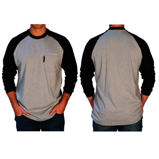 Benchmark FR® 2X Black and Gray Benchmark 3.0 Cotton Flame Resistant T-Shirt