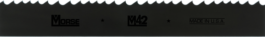 Morse® M42 12' X 1 1/4" X .042" Bi-Metal Bandsaw Blade With 4/6 Positive Rake