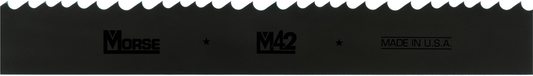 Morse® M42 10' 1" X 1" X .035" Bi-Metal Bandsaw Blade With 5/8 0° Rake