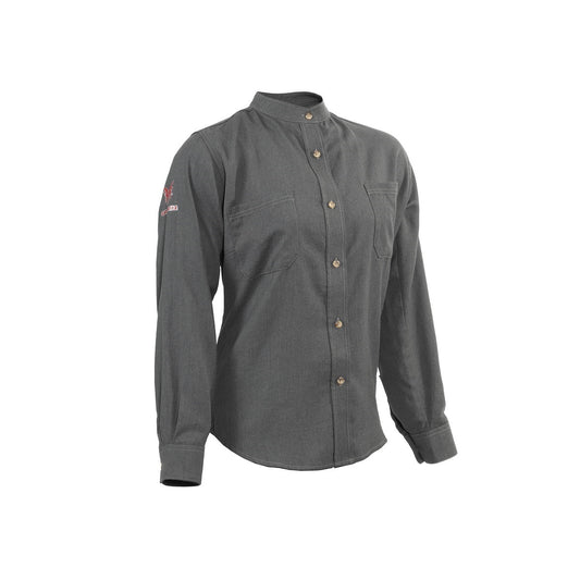 National Safety Apparel Women's X-Small Tall Grey Westex® DH Air Flame Resistant Work Shirt