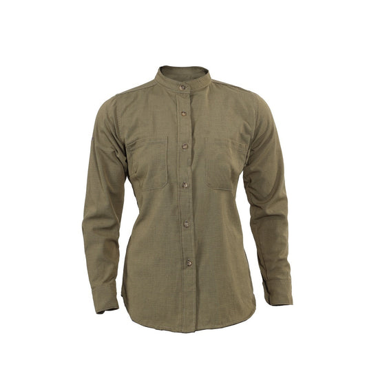National Safety Apparel Women's X-Small Tall Dark Khaki DRIFIRE® Helix Flame Resistant Work Shirt