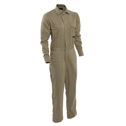 National Safety Apparel Women's X-Large Tall Tan TECGEN SELECT® OPF Blend Twill Flame Resistant Work Shirt