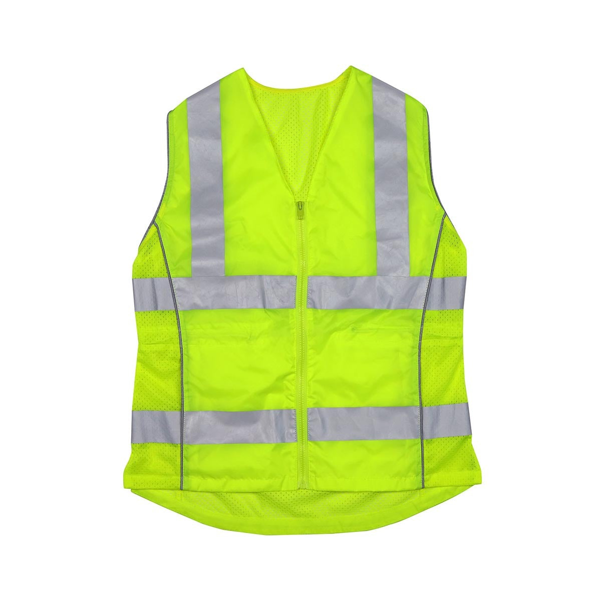 Protective Industrial Products Women's X-Large Hi-Viz Yellow PIP® Mesh/Solid Vest