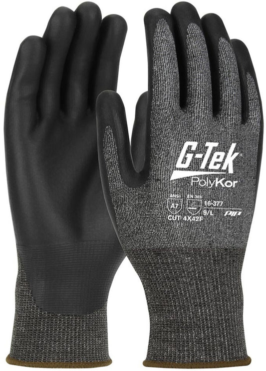 Protective Industrial Products Medium G-Tek® PolyKor® X7™ 18 Gauge Cut Resistant Gloves With NeoFoam Coated Palm And Fingers