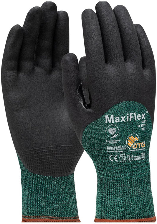 Protective Industrial Products 3X MaxiFlex® Cut™ 15 Gauge Engineered Yarn Cut Resistant Gloves With Nitrile Coated Palm, Fingers And Knuckles
