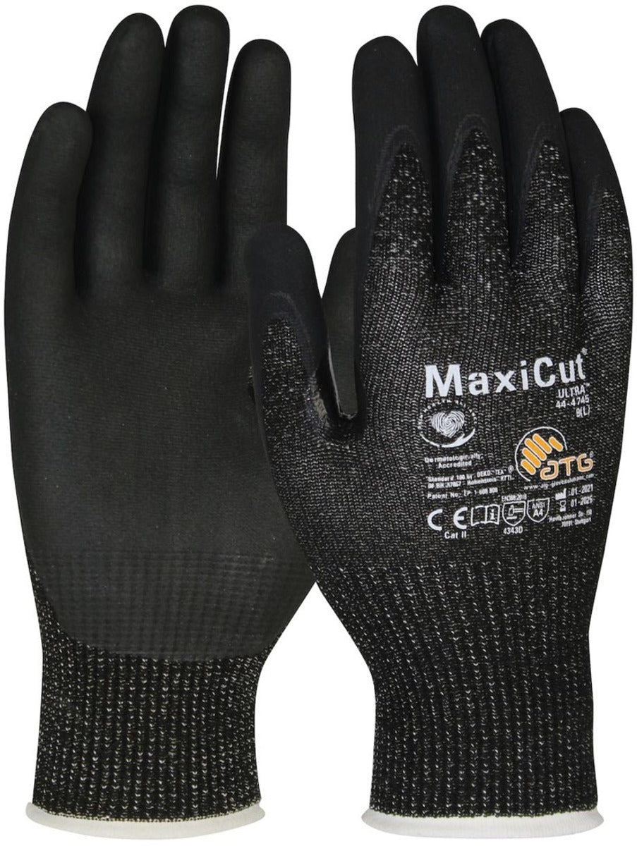 Protective Industrial Products Medium MaxiCut® Ultra™ 13 Gauge Engineered Yarn Cut Resistant Gloves With Nitrile Coated Palm And Fingers