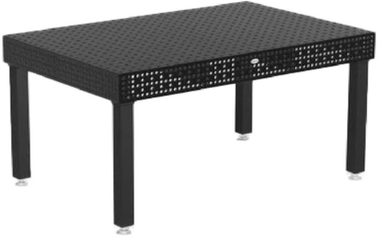 Siegmund 2000mm X 1000mm X 4" Iron Nitride Welding Table (With 4 24" - 35" Casters and Locking Brakes Height Adjustable Legs)